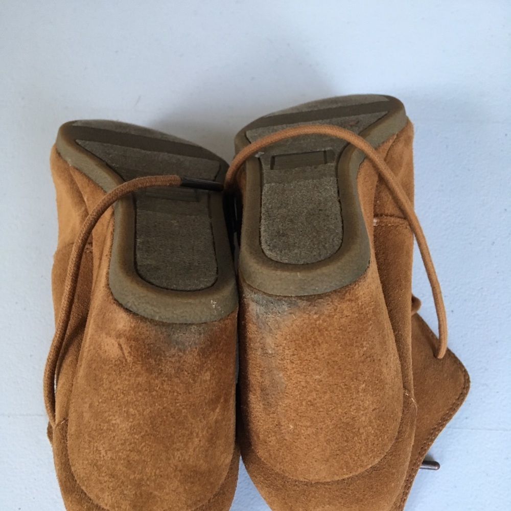 Toms suede wedge boots size 7M - Picture 5 of 8